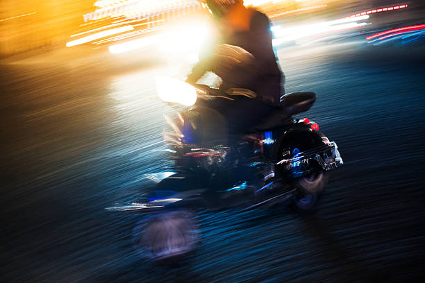 istock Motorcycle abstract speeding in Paris 639376360
