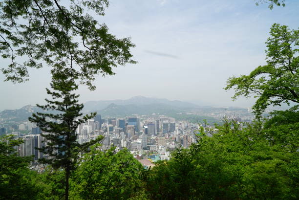 Korea seoul tower view