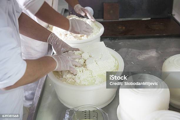 Cheese Production Stock Photo - Download Image Now - Ricotta, Cheese Making, Cheese