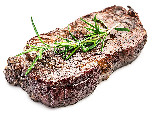 istock Well-done steak Ribeye. 639381984