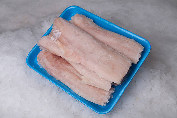 istock Fresh Fish, Merluza fillet, hake fillet 639386810