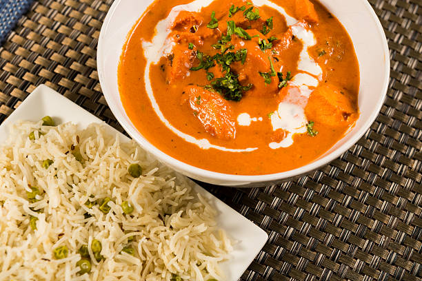 istock Indian Butter Chicken with basmati rice 639390008