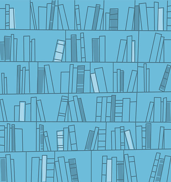 Bookshelves background. Vector Illustration. books stacked on shelves. Libriary background libraries stock illustrations