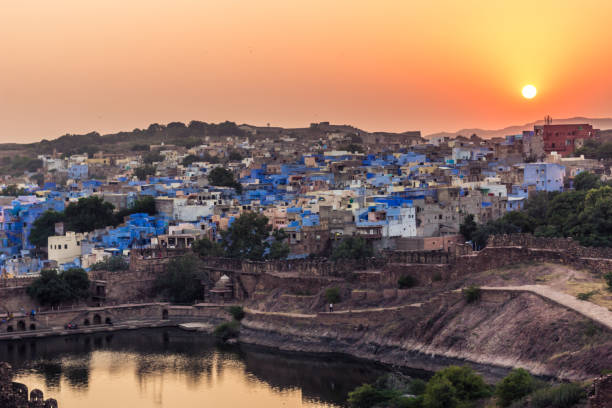 istock November 05, 2014: Sunset in Jodhpur, India 639392366