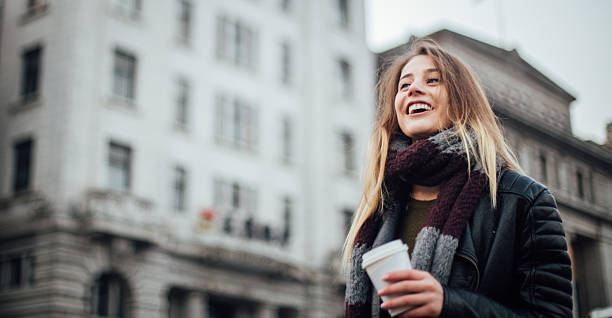 istock Smiling blonde woman 639392688
