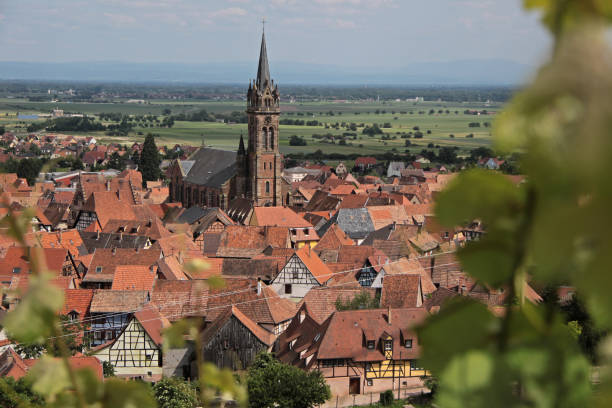 istock Village with vineyards 639392704