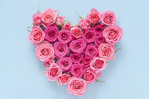 istock Heart shape rose arrangement 639397118
