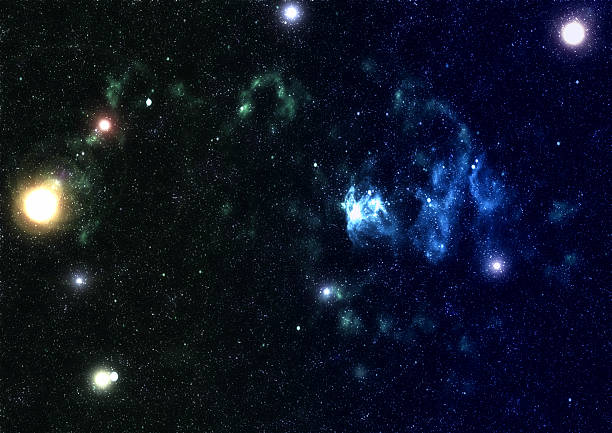 istock Colorful Starry Night Sky Outer Space background 639398744