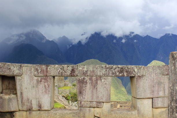 istock Stone Wall With Openings Below the Storm 639401386