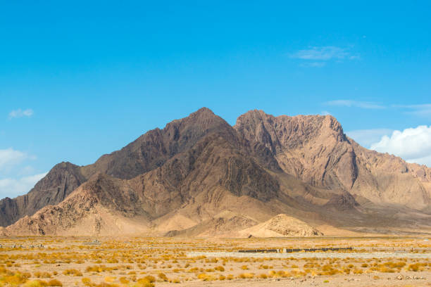 Typical landscape in central Iran beside the higway between Shiraz and Isfahan
