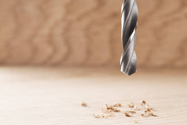 istock drill bit make holes in wooden oaks plank 639405734