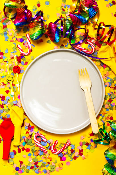 istock Party or Carnival background or Party concept with fun articles 639405900