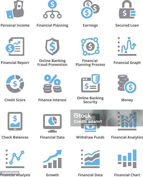 Personal Business Finance Icons Set 5 Sympa Series Stock Illustration - Download Image Now