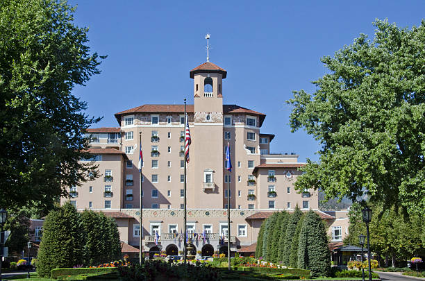 The Broadmoor in Colorado Springs stock photo