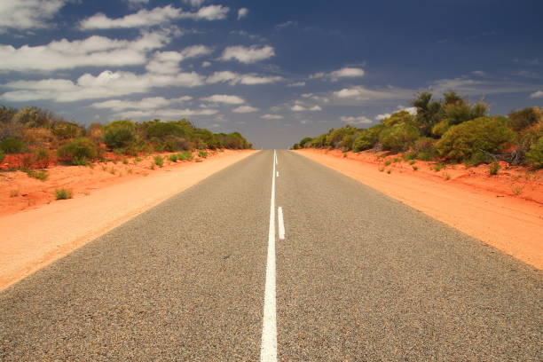 istock Endless Australian road across the outback 639410200