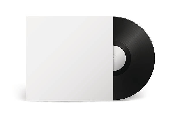 istock Realistic vector music gramophone vinyl LP record with cover isolated 639413768