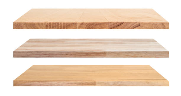 istock Wooden shelves 639421026