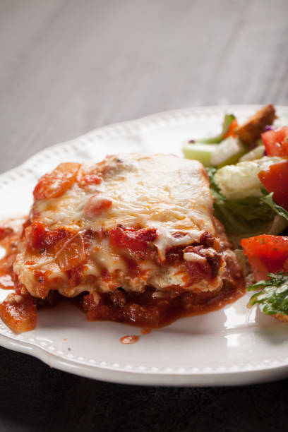 istock Homemade Lasagna macro shot 639421100