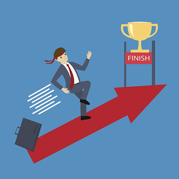 istock businessman jumping to finish line. 639425754