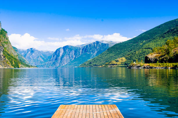 istock Dock looking into Norwegian Fjord 639426428