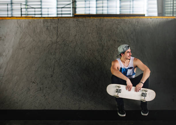 istock Man Skateboarder Lifestyle Relax Hipster Concept 639428692