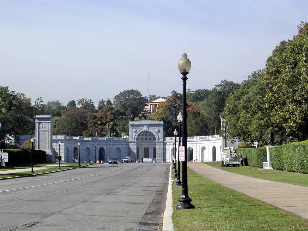 istock Arlington Cemetery entrance October 2004 639429542
