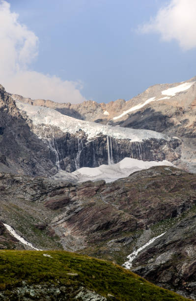 istock Mountain glacier view in Alps 639436684