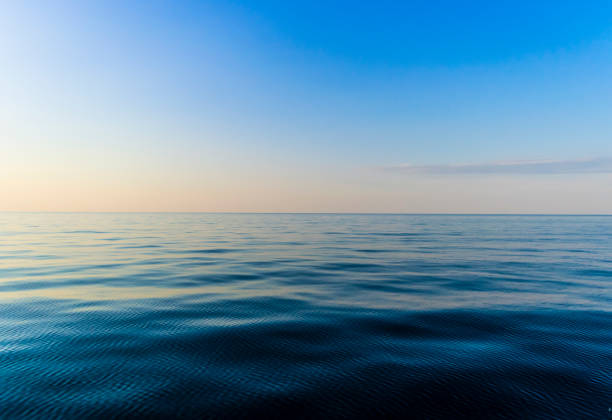 View of horizon line with summer sky