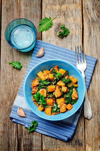 istock Kale sweet potato chicken stew 639439950