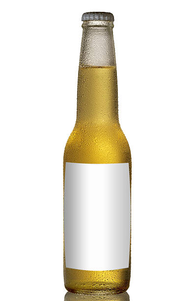 Vintage beer label on grungy backgrounds of labeled and pattern
