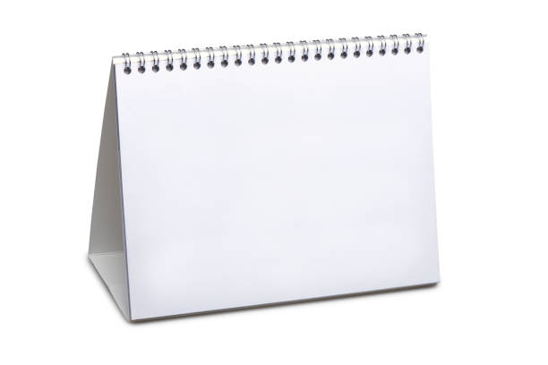 istock Blank desk calendar isolated 639442996