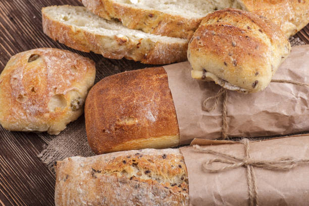 istock Fresh homemade bread 639443570