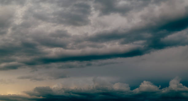 istock Dark storm sky and gray clouds. 639447788