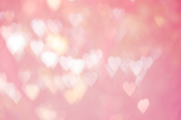 istock Abstract background heart shape bokeh in pink tone 639450328