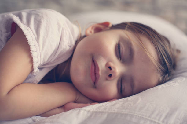 istock Cute little girl in bed. 639455672
