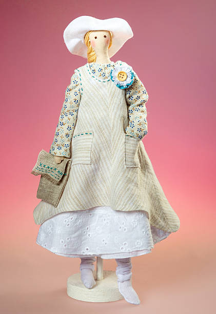 istock Handmade Tilda Doll In Hat 639460410