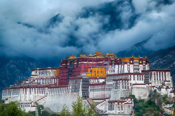 istock Thunderstorm over Potala palace in Lhasa, Tibet 639461122