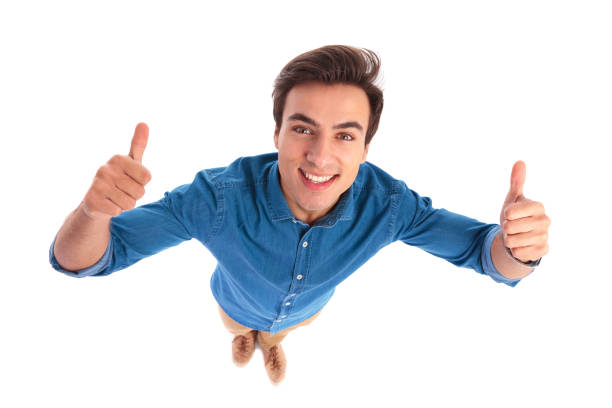 istock happy young casual man making the ok sign 639462476