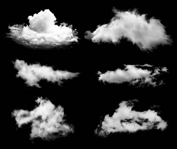 istock Set of transparent clouds 639463444