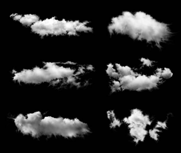 istock Set of transparent clouds 639463892