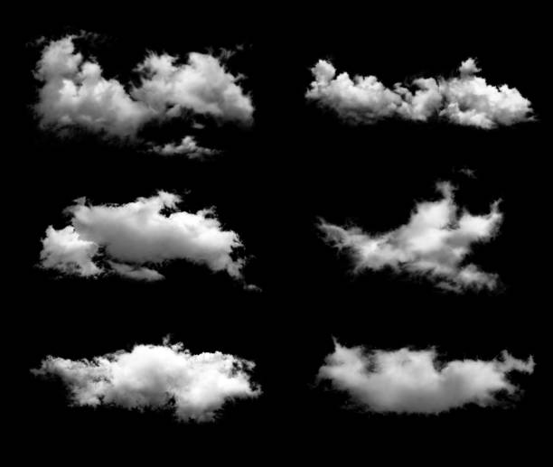 istock Set of transparent clouds 639464172