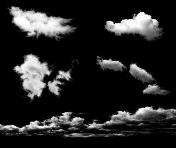 istock Set of transparent clouds 639465180