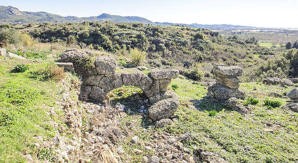 ruinas de aspendos (aspendus) en turquía - serik fotografías e imágenes de stock