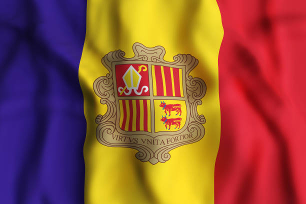 istock Andorra flag waving 639466070