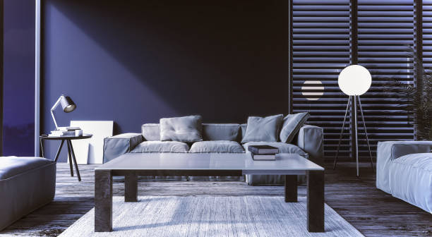 Modern interior design of living room