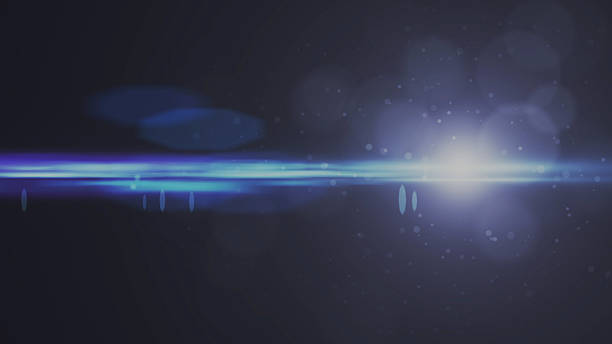 istock Real Lens Flare Shot in Studio over Black Background. Easy 639468824