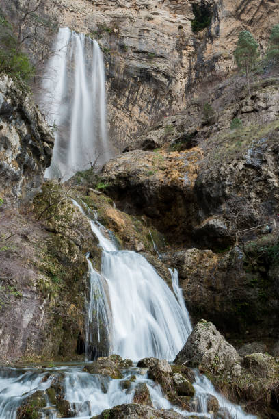 istock Waterfall in Nacimiento del Rio Mundo (Spain) 639468960