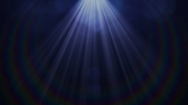istock Real Lens Flare Shot in Studio over Black Background. Easy 639469228
