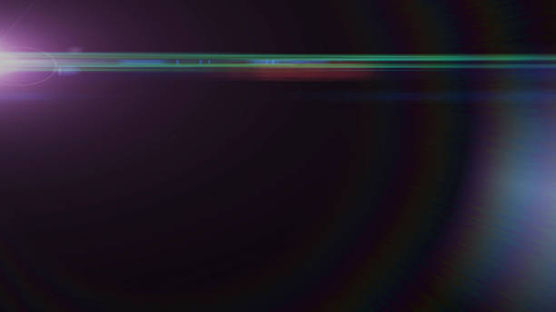 istock Real Lens Flare Shot in Studio over Black Background. Easy 639469942