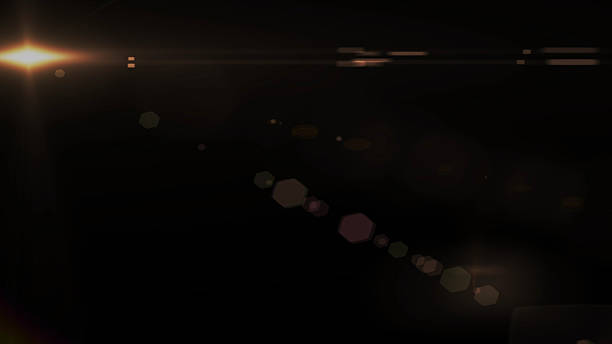 istock Real Lens Flare Shot in Studio over Black Background. Easy 639470000